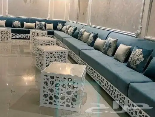 تفصيل و تنجيد كنب ومساند و ستائر و مجالس ارضية ومغربية 37