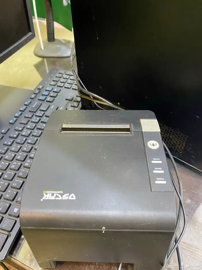 جهاز كاشير بطابعة الفواتير وطابعة السعر جديدة جدا 2