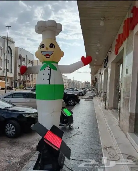 منفاخ احتفال بالونه ليزر افتتاح مطعم مغسله بروست محل ليزر 3