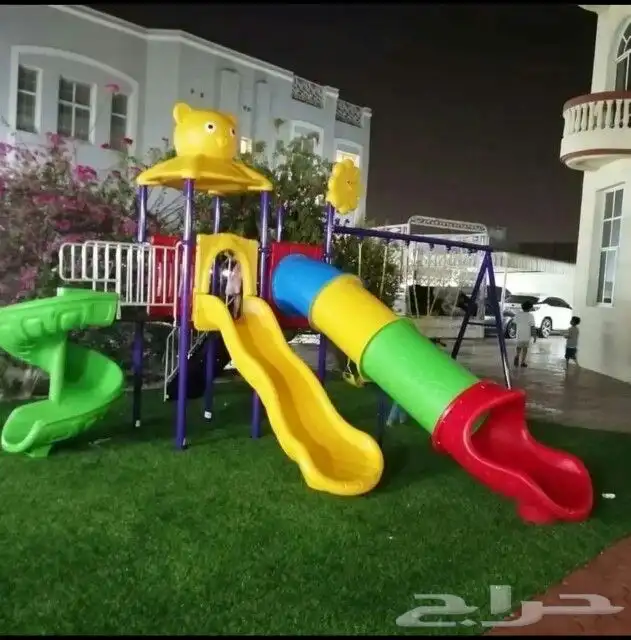 اقوى العاب اطفال مراجيح وزحاليق مقاوم للحرارةشمس والرطوبة 0