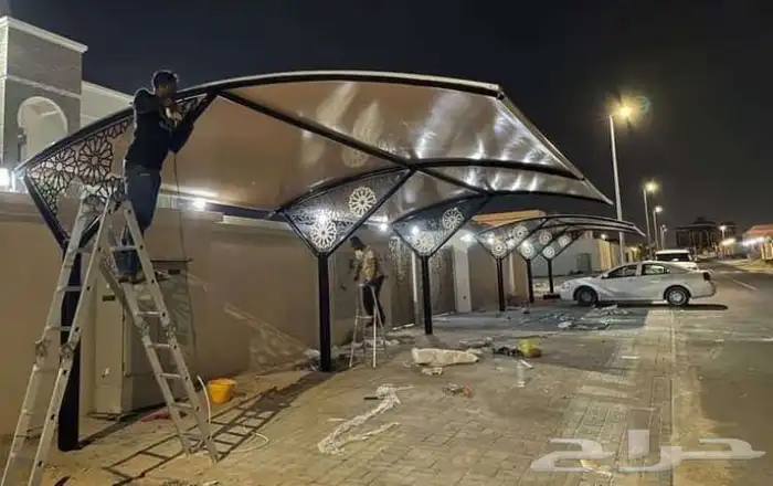 مظلات مواقف سيارات مظلات قماش 6