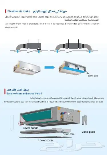 مكيفات بيسك مخفي دكت اسعار ممتازة - Ducted 1