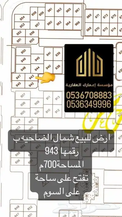 اراضي للبيع حي الضاحيه عرعر 4