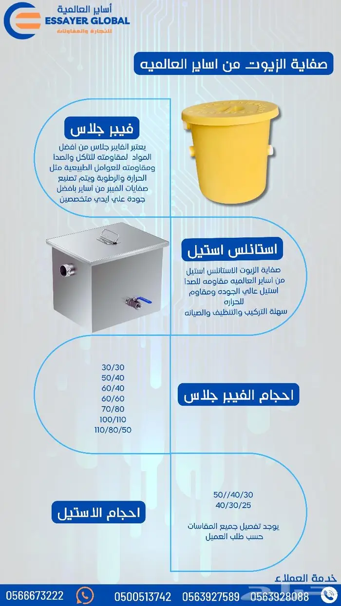 صفايات زيوت للمطاعم 2