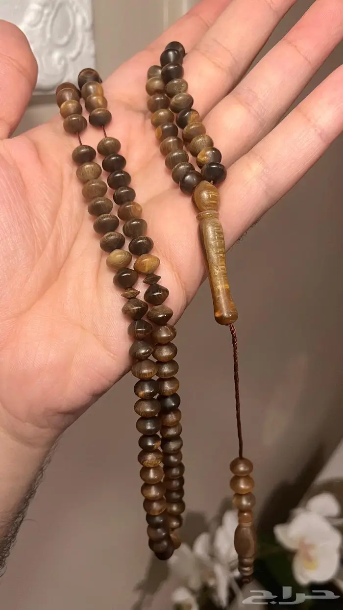 سبحة قرن جاموس طبيعي 1