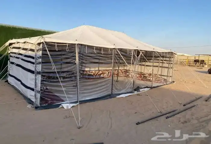 يتوفر بيوت شعر ابيض وسود جميع المقاسات 12