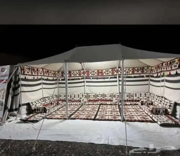 يتوفر بيوت شعر ابيض وسود جميع المقاسات 8