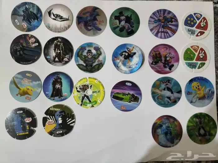 بطاقات البطل ديجتال منوعة تازو قديمة جدا Tazos 0