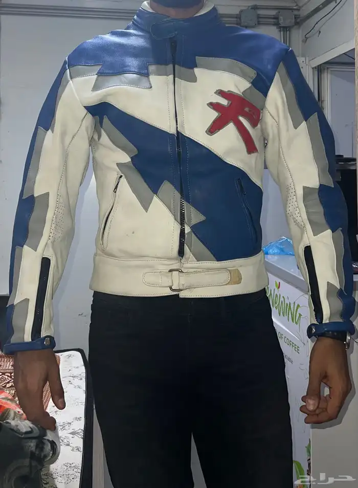 جاكيت جلد طبيعي - Suzuki Racing Leather Jacket 12