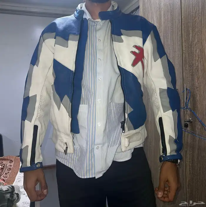جاكيت جلد طبيعي - Suzuki Racing Leather Jacket 8