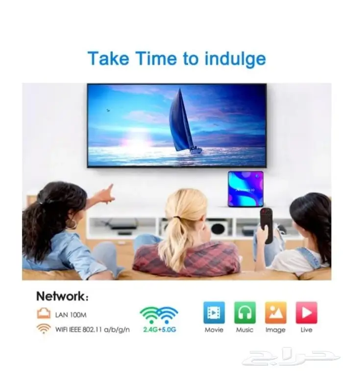 تي في بوكس ذكي يحول التلفزيون الى ذكي نتفلكس يوتيوب شاهد 5