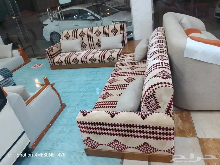 مفروشات الرياض تفصيل جميع انواع الكنب والجلسات الارضي والست 19