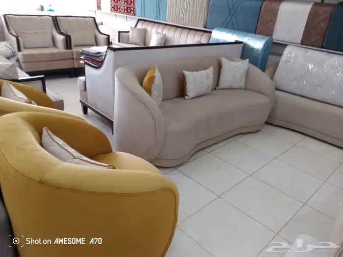 مفروشات الرياض تفصيل جميع انواع الكنب والجلسات الارضي والست 11