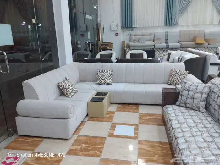 مفروشات الرياض تفصيل جميع انواع الكنب والجلسات الارضي والست 21