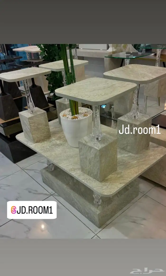 طاولات بديل الحجر 38