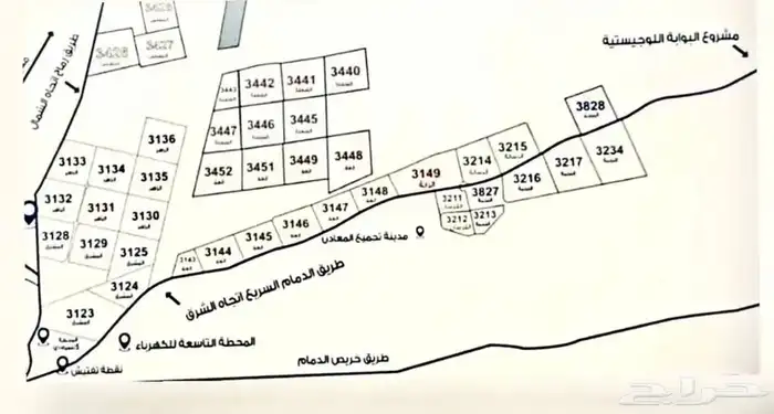 أراضي منح شرق الرياض 0