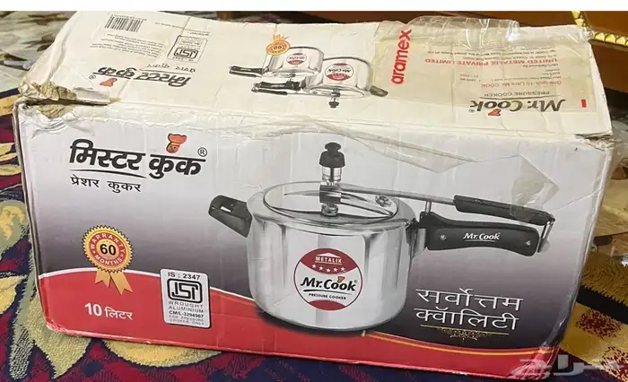 للبيع قدر ضغط مقاس 10 لتر المنيوم ثغيل اصلي نوع مفرطح 2