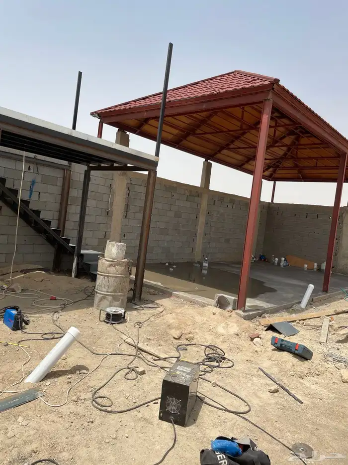 أعمال الحدادة الكريتال هناجر ومظلات وسواتر وتأسيس مصاعد 13