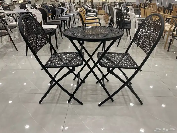 كراسي و طاولات خارجية حديد مشغول صفط خفيفه 2024 9