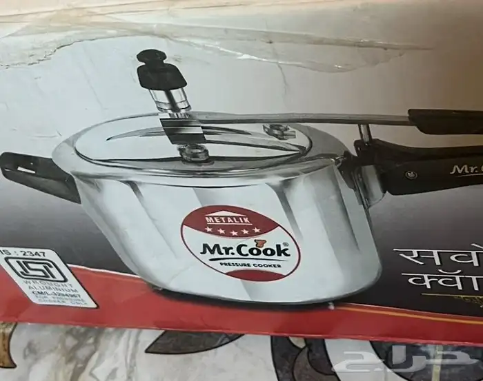 للبيع قدر ضغط مقاس 10 لتر المنيوم ثغيل اصلي نوع مفرطح 0