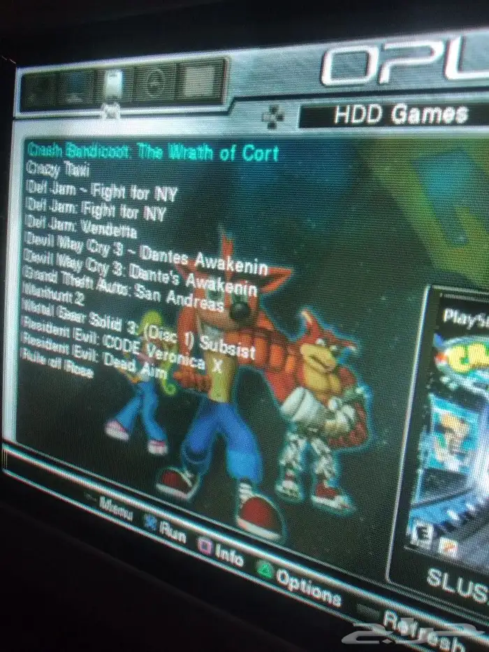 مع هارديسك العاب واغراض ps2 بلاستيشن 2 1