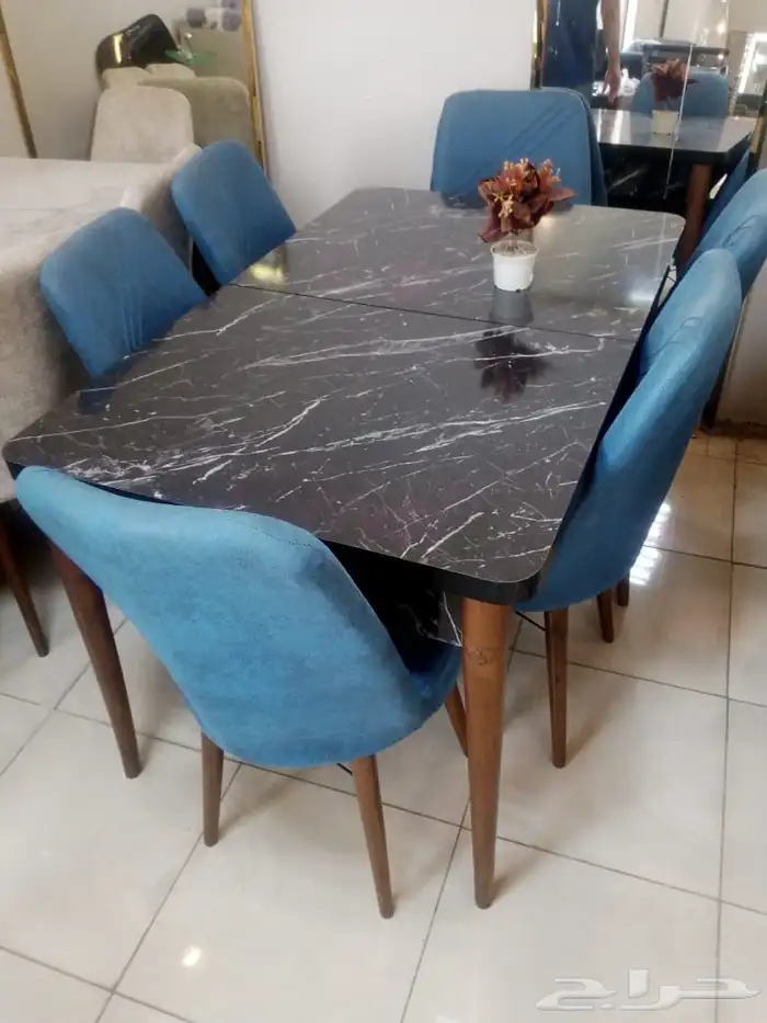 طاولات طعام خشب تركي موديل جديد بالكرتون 16