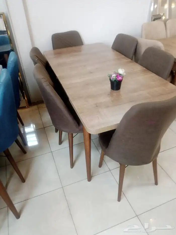 طاولات طعام خشب تركي موديل جديد بالكرتون 18