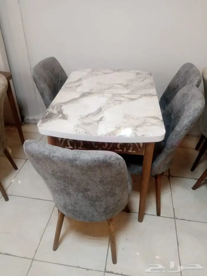 طاولات طعام خشب تركي موديل جديد بالكرتون 13