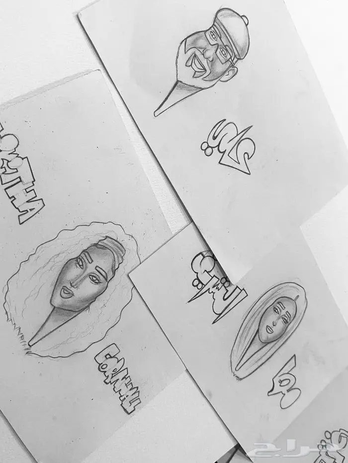 رسامه رسم اشخاص بورتريه وجرافيتي 2