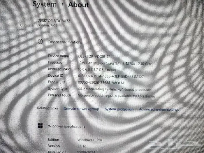 كمبيوتر ديل مكتبيi7 جيل 11و12 5