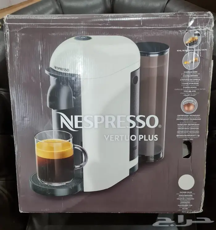 ماكينة قهوة Nespresso Vertuo Plus فيرتو بلس ماكينة 450ريال 0