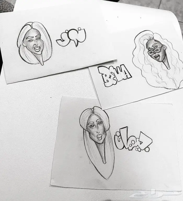 رسامه رسم اشخاص بورتريه وجرافيتي 0