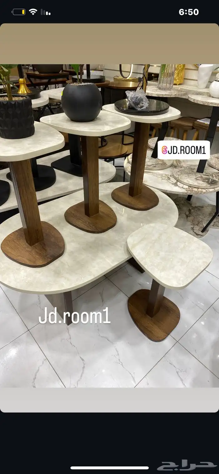 طاولات بديل الحجر 14