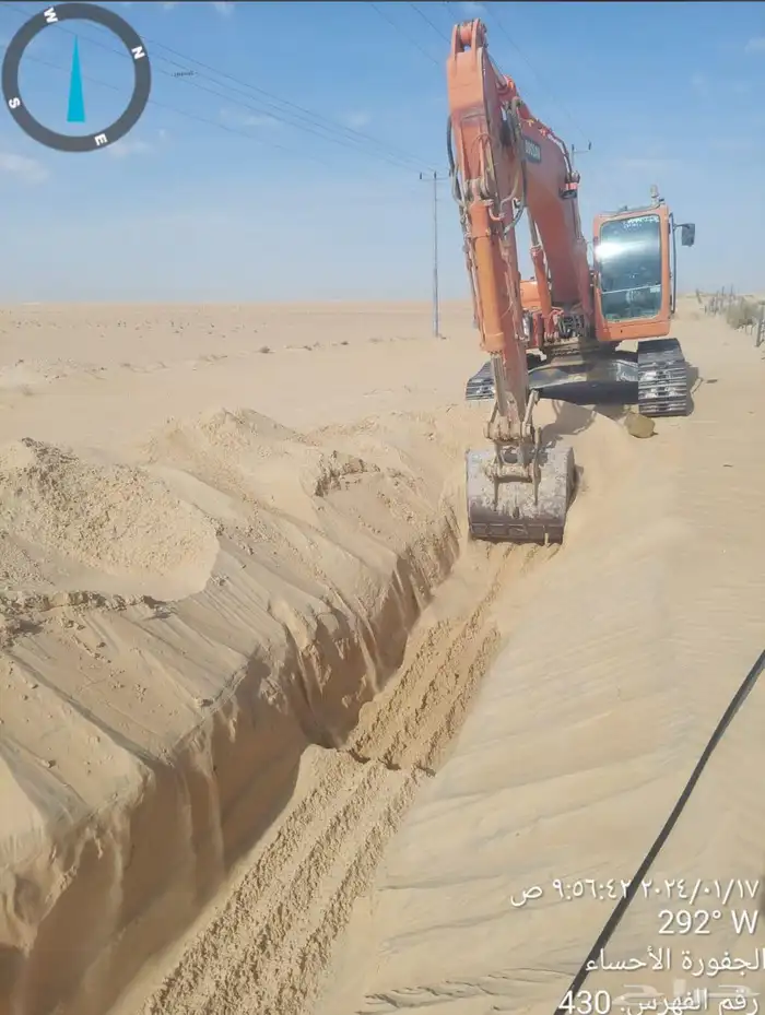 مقاول حفر وترحيل وتمديد ودفان وتأجير معدات 8