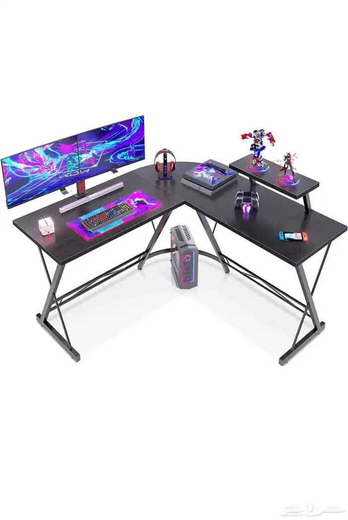 طاولة قيمنق بي سي سوني ادارية مكتبية شكل L 0