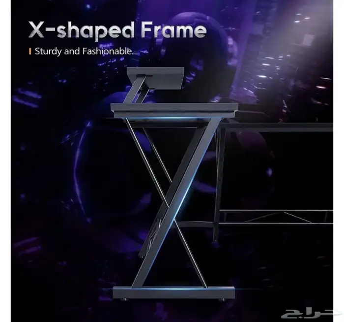 طاولة قيمنق بي سي سوني ادارية مكتبية شكل L 7