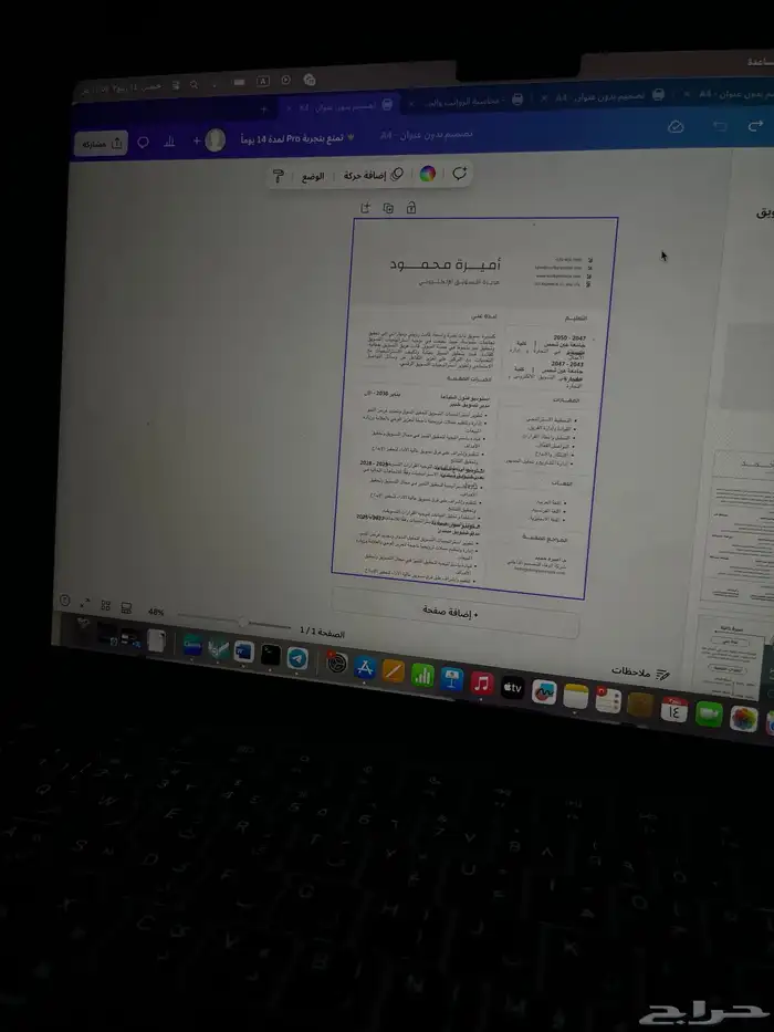 بسعر مميز خدمات الكترونية (سيرة ذاتية محترفة 2