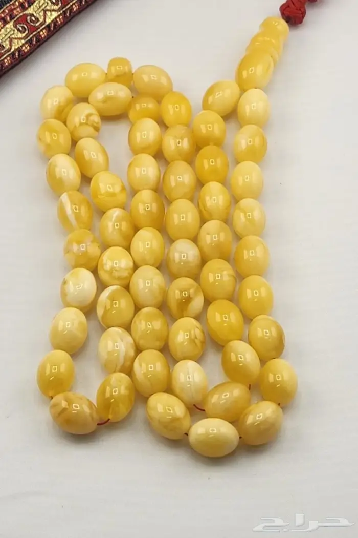سبحة كهرمان طبيعي مميز 3
