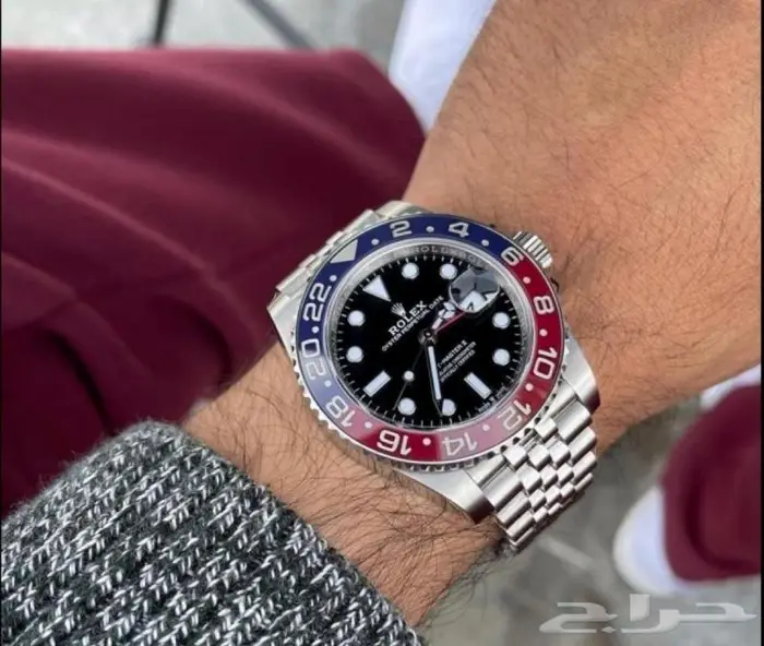 مجموعة كبيرة ساعات ماركة رؤؤلكس 50 شكل ساعة رجالي ربل استيل 35