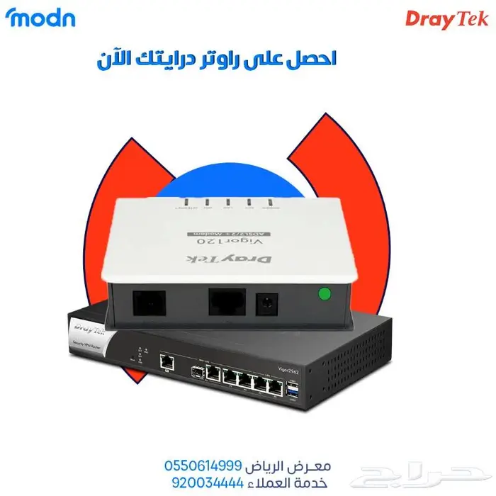 كل زاوية متصلة مع راوتر درايتك 2