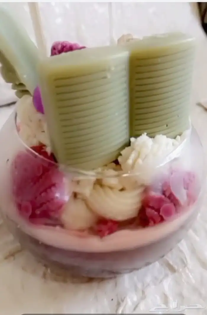 شمعة الاكواب معطره للبيع شمع طبيعي مع كتابة الاسم حسب رغبتك 2