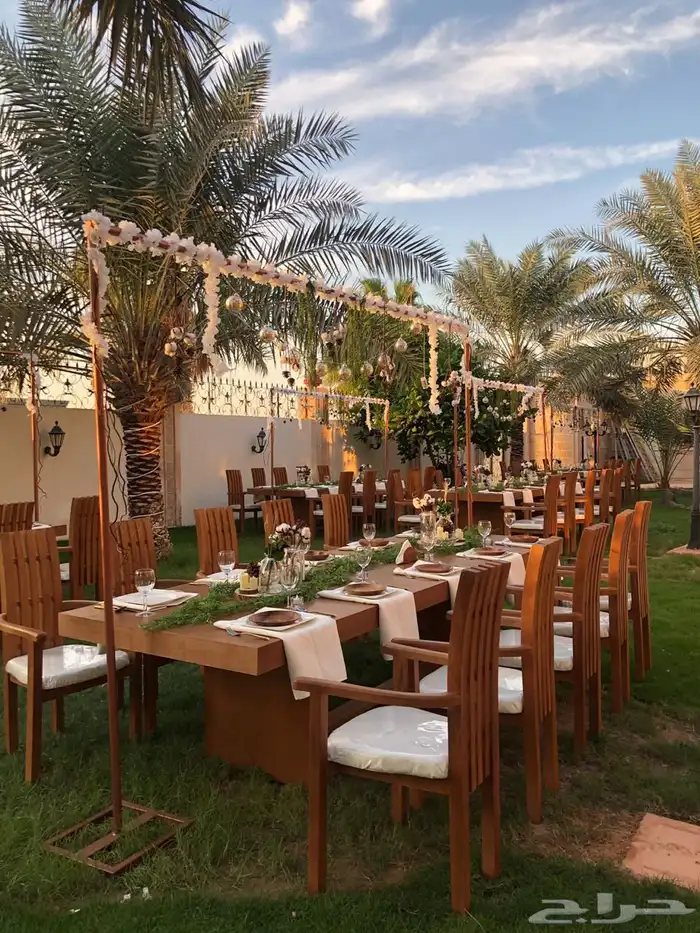 طاولات ضيافه خشب زان للبيع مستعجل 7