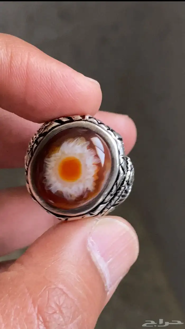 خاتم سليماني هندي نادر صياغه اشفاق الحفر الثقيلة 0