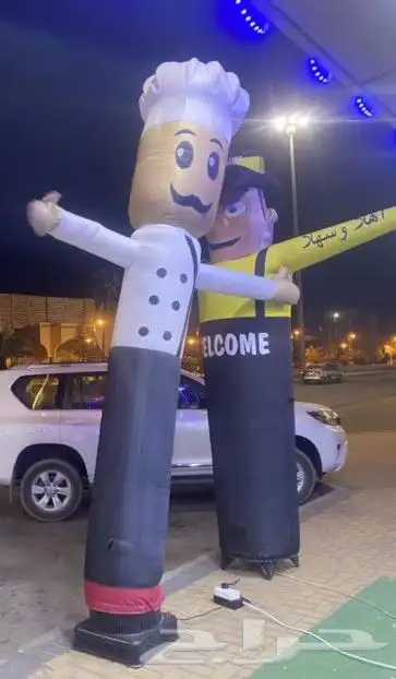 تاجير بالونه راقصة تاشر ليزر افتتاح محل معرض تجديد نشاط محل 1