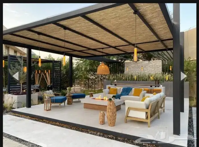 مظلات الخيزران التراثي جلسات خيزران تراثي جميل تراثي قديم 0