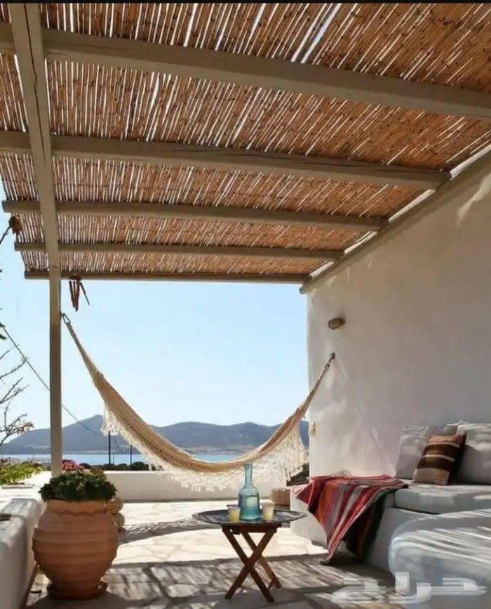 مظلات الخيزران التراثي جلسات خيزران تراثي جميل تراثي قديم 3