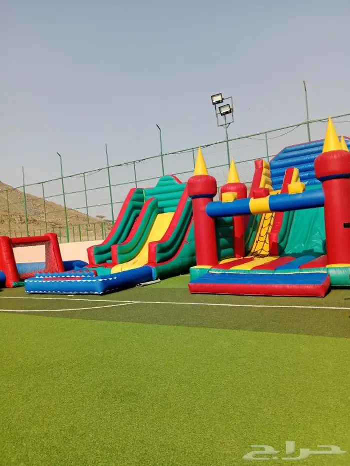 ايجار يومي ملعب صابوني زحليق نطيطات جده 3