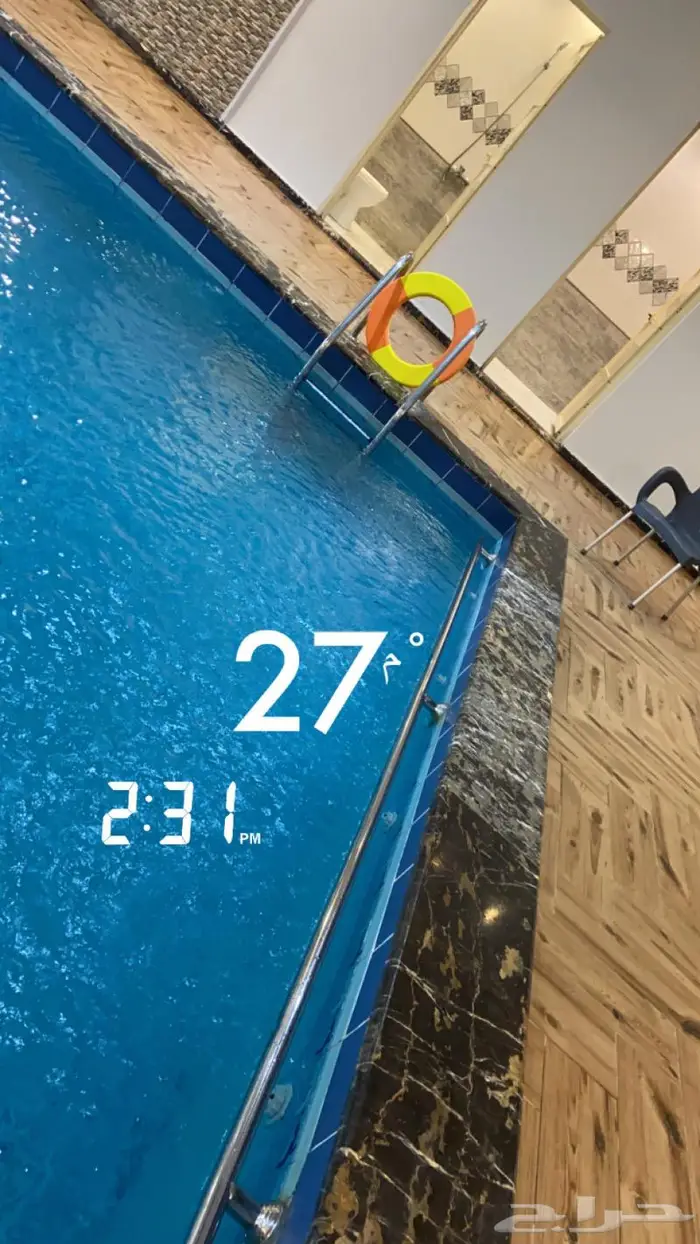 استراحه قسمين ومسبح كبير بسخان ومويا جديده 3