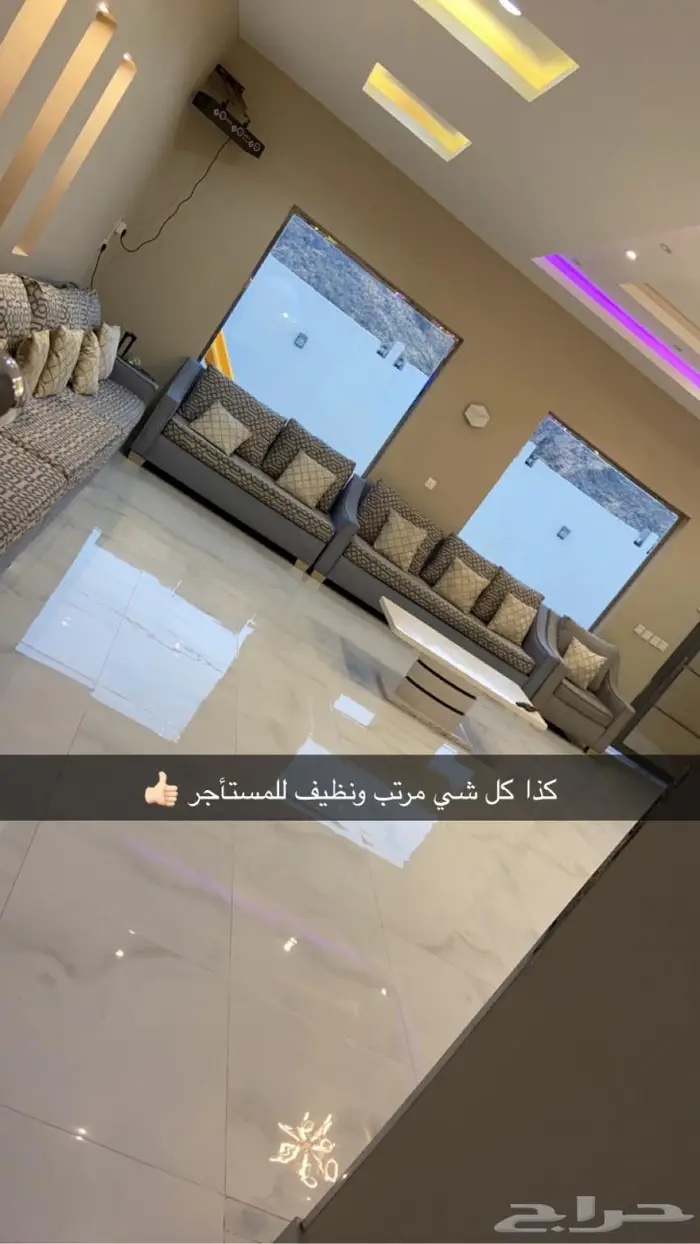استراحه قسمين ومسبح كبير بسخان ومويا جديده 35