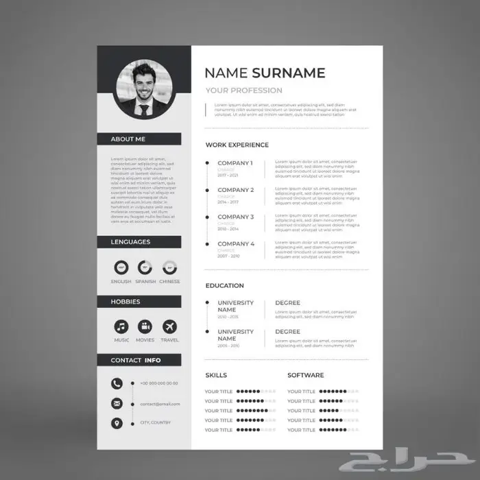 تصميم سيرة ذاتية (CV) 0